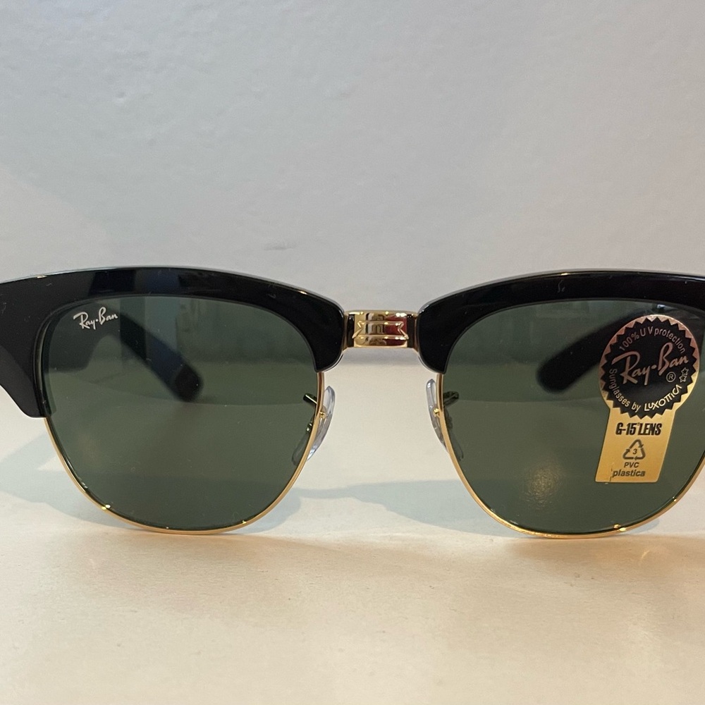 Ray-Ban Classic Black and Gold Sunglasses